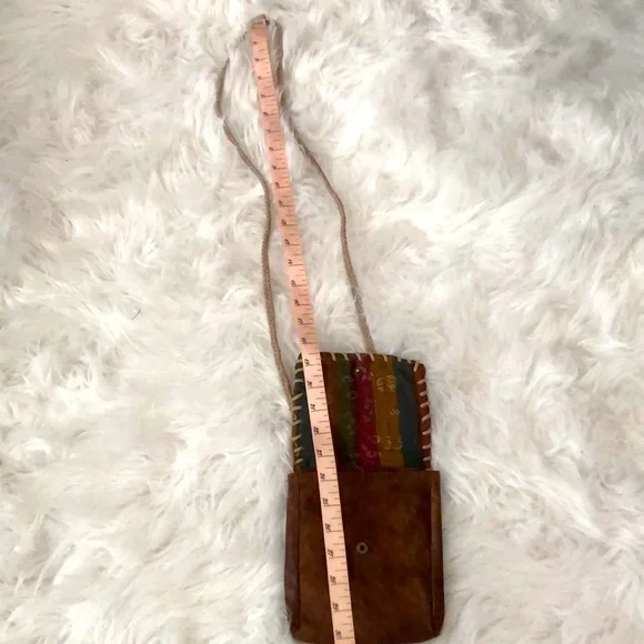 Brown leather crossbody - Picture 6 of 6